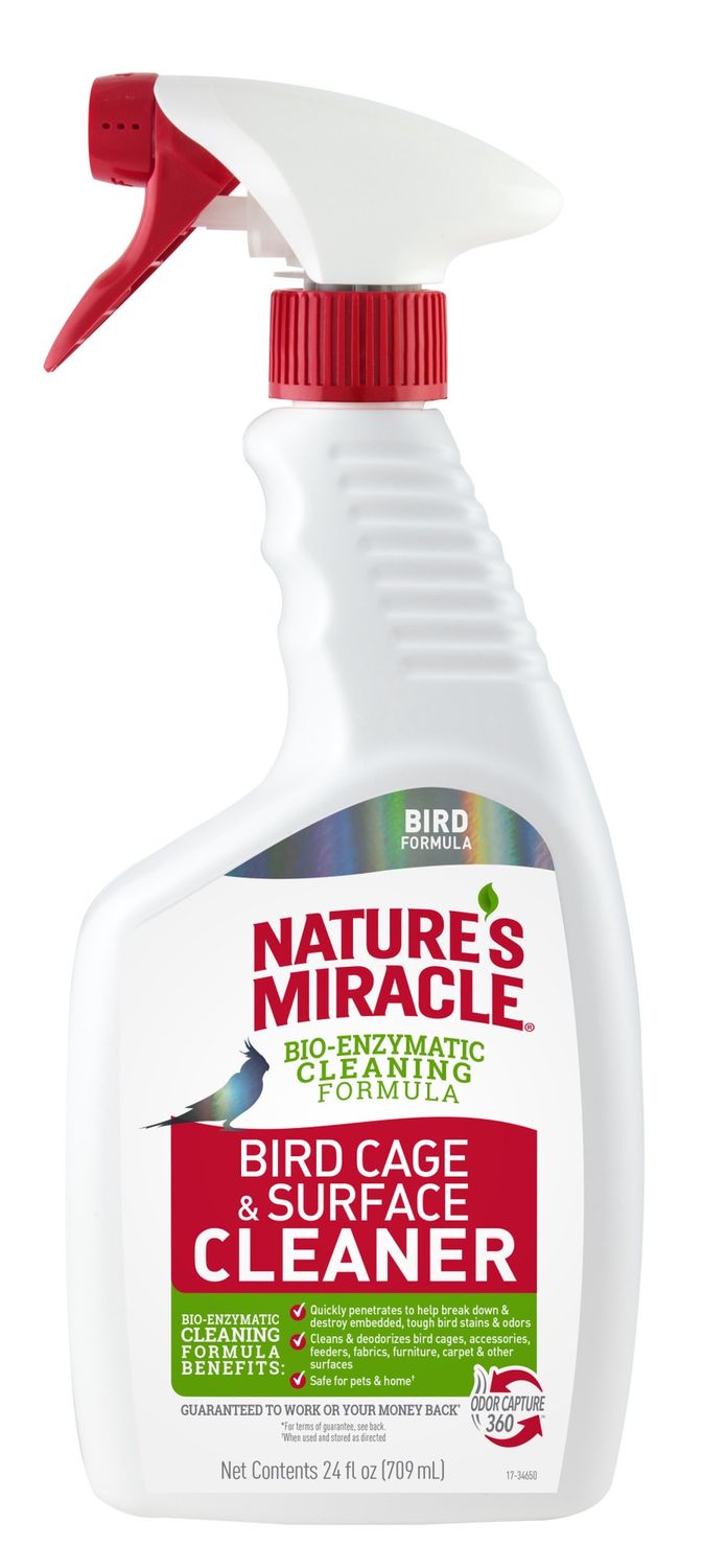 Nature's Miracle Bird Cage &amp; Surface Cleaner, Size: 24 fl oz