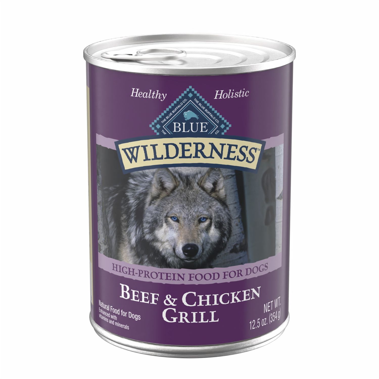Blue Buffalo Wilderness Beef &amp; Chicken Grill Wet Dog Food, Size: 12.5oz