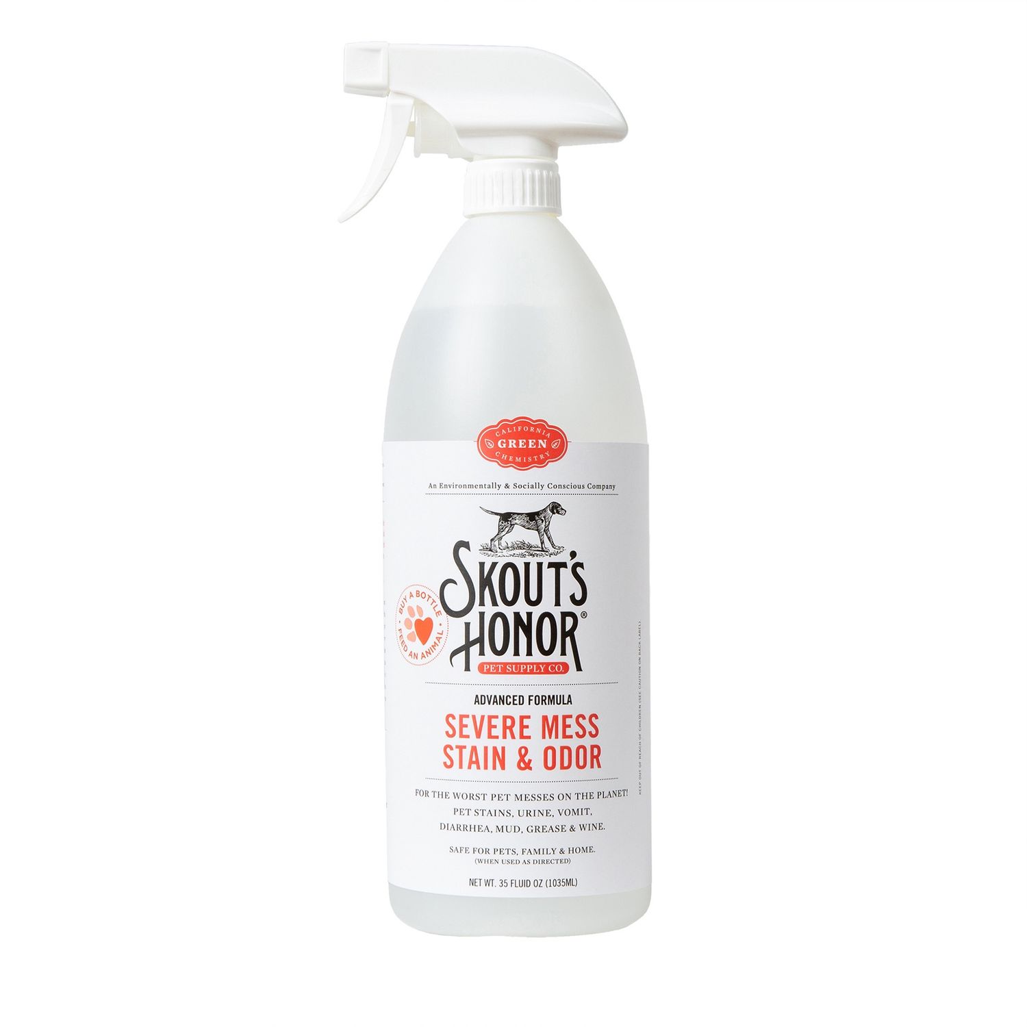 Skout's Honor Severe Mess Stain Odor Advanced Formula, Size: 35oz
