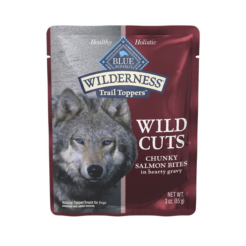Blue Buffalo Wilderness Wild Cuts Chunky Salmon Bites Wet Dog Food Topper