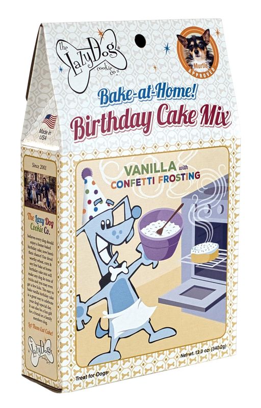 Lazy Dog Bake-at-Home Birthday Cake Mix for Dogs 12 oz.