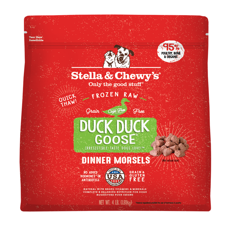 Stella &amp; Chewy's Duck Duck Goose Morsels Frozen Raw Dog Food