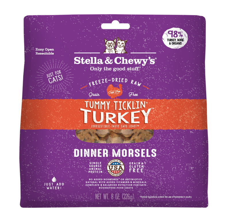 Stella &amp; Chewy's Tummy Ticklin' Turkey Freeze-Dried Cat Food