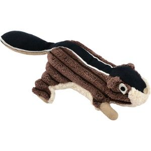 Tall Tails Plush Chipmunk Squeaker Dog Toy Brown 5in.