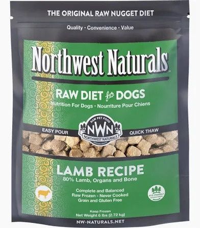 Northwest Naturals Frozen Raw Diet for Dogs Lamb Recipe, Package Size: 6lb