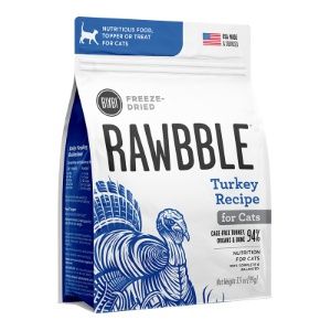 BIXBI Rawbble Freeze-Dried Grain Free Cat Food Turkey Recipe, Size: 3.5oz