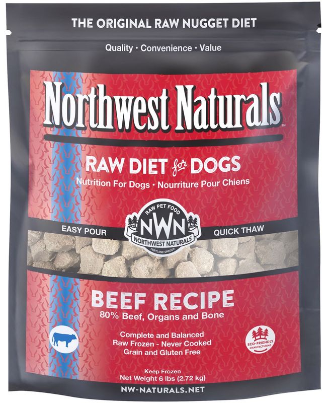 Northwest Naturals Frozen Raw Diet for Dogs Beef Recipe