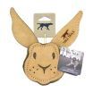 Tall Tails Natural Leather Scrappy Critter Rabbit Dog Toy 4in.