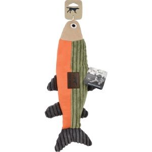 Tall Tails Plush Squeaker Fish Dog Toy Sage 12in.