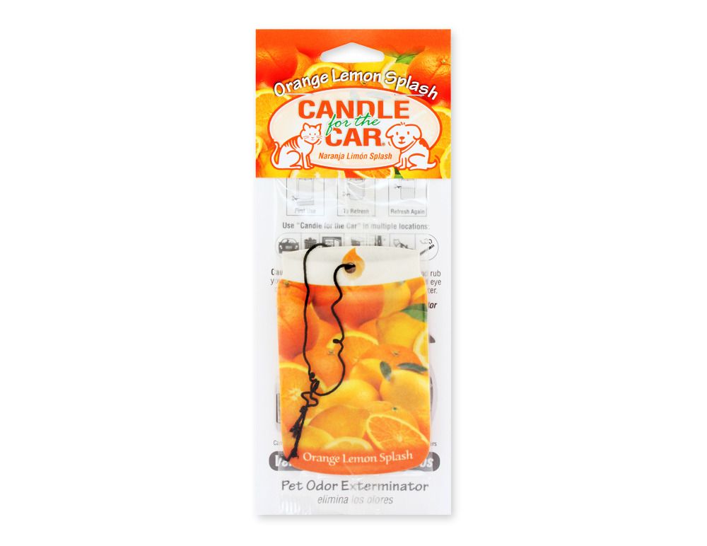 Pet Odor Exterminator - Orange Lemon Splash  Fragrance, Type: Car Freshener