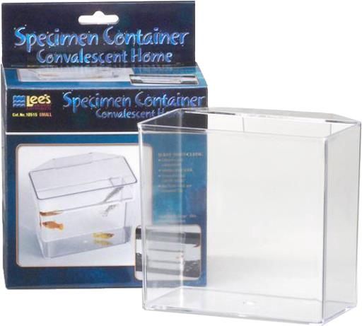 Lee's Aquarium &amp; Pet Products Convalescent Home/Specimen Container, Size: Small