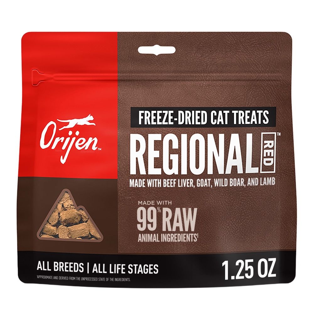 Orijen Regional Red Freeze Dried Cat Treats, Size: 1.25oz