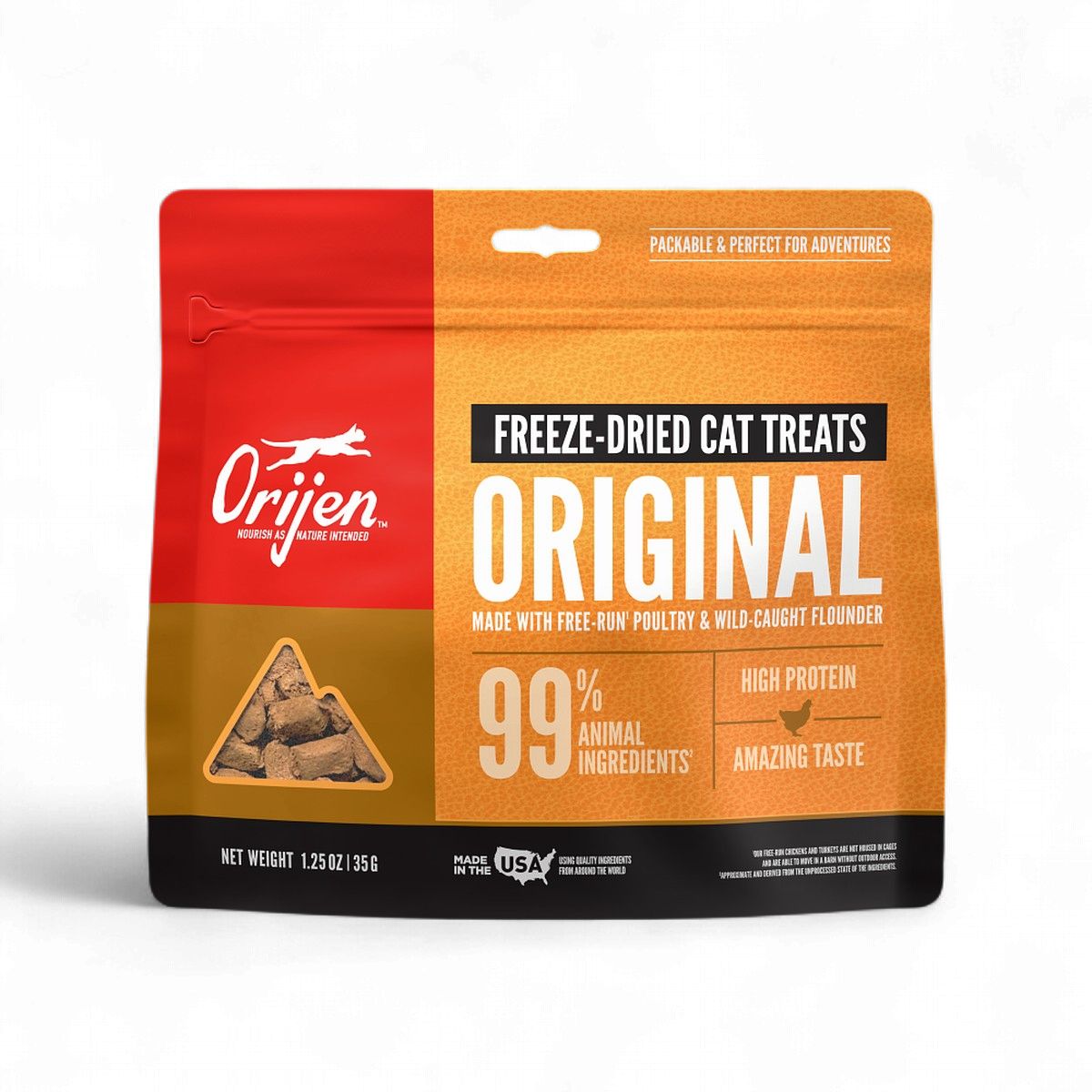 Orijen Original Freeze Dried Cat Treats, Size: 1.25oz