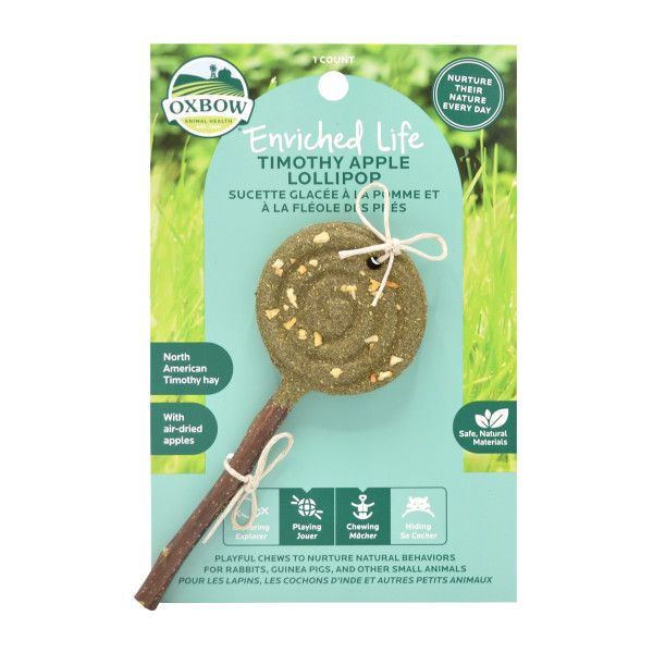 Oxbow Enriched Life Timothy Apple Lollipop, Size: One Size