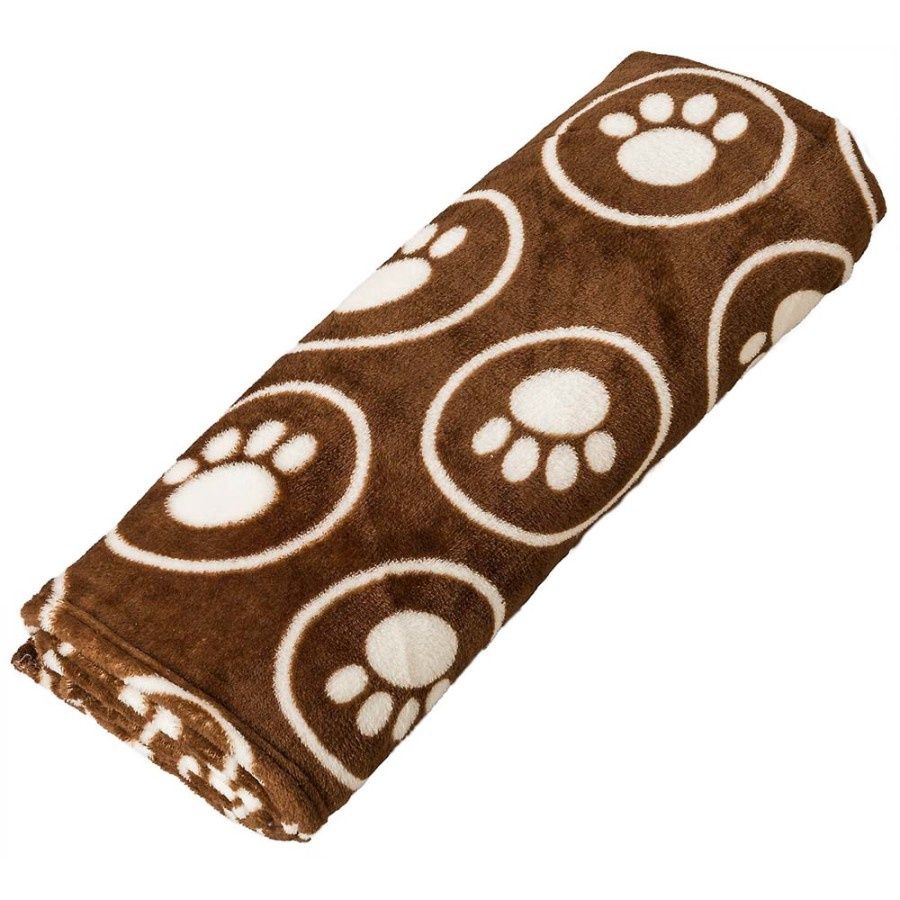 Spot Snuggler Paws/Circle Blanket, Chocolate 30" x 40"