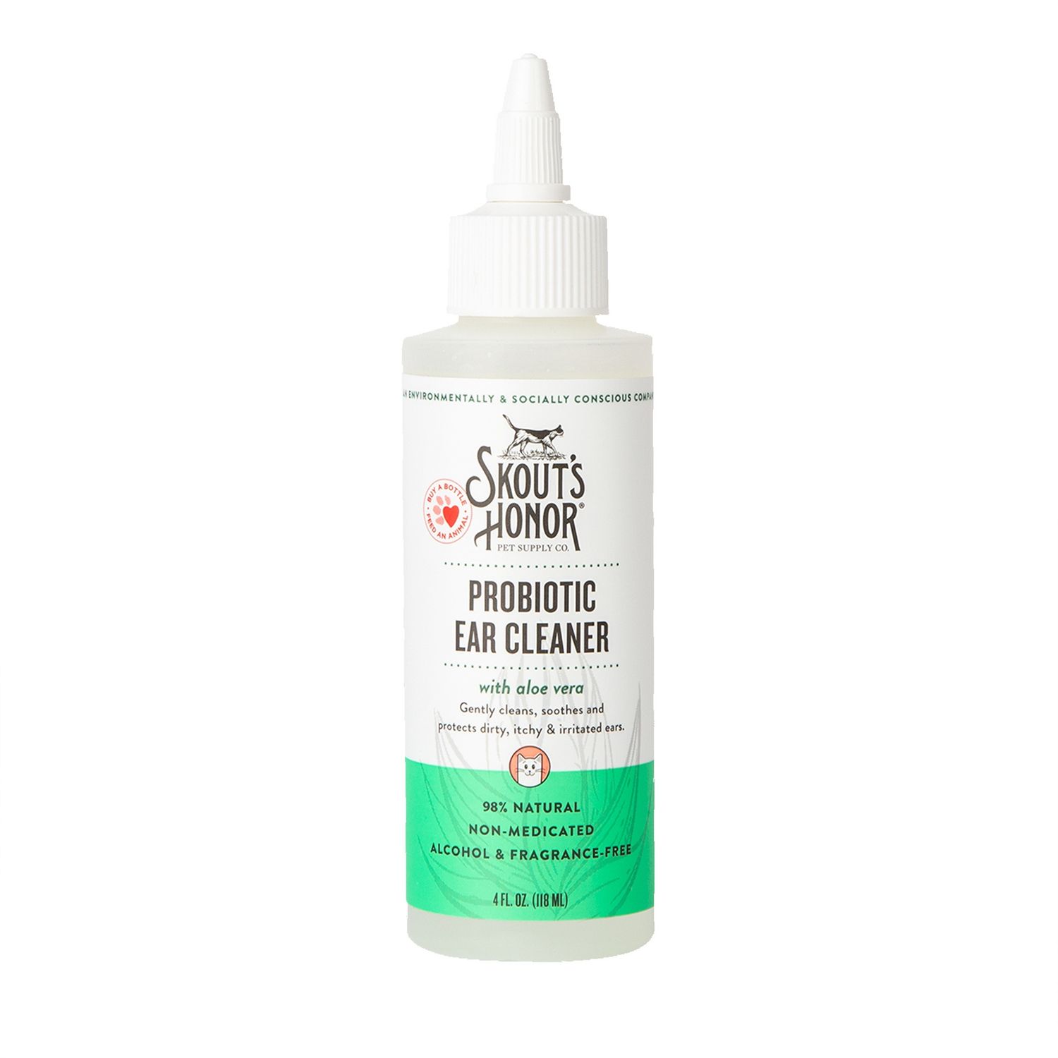 Skout's Honor Cat Probiotic Ear Cleaner, Size: 4oz