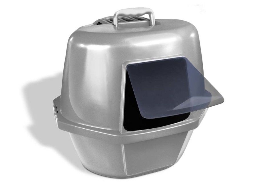 Van Ness Plastics Enclosed Corner Cat Litter Box, Large