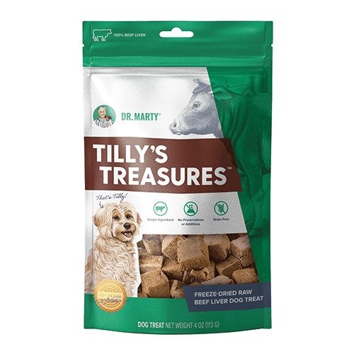 Dr. Marty Tilly's Treasures Beef Liver Dog Treats, Package Size: 4oz