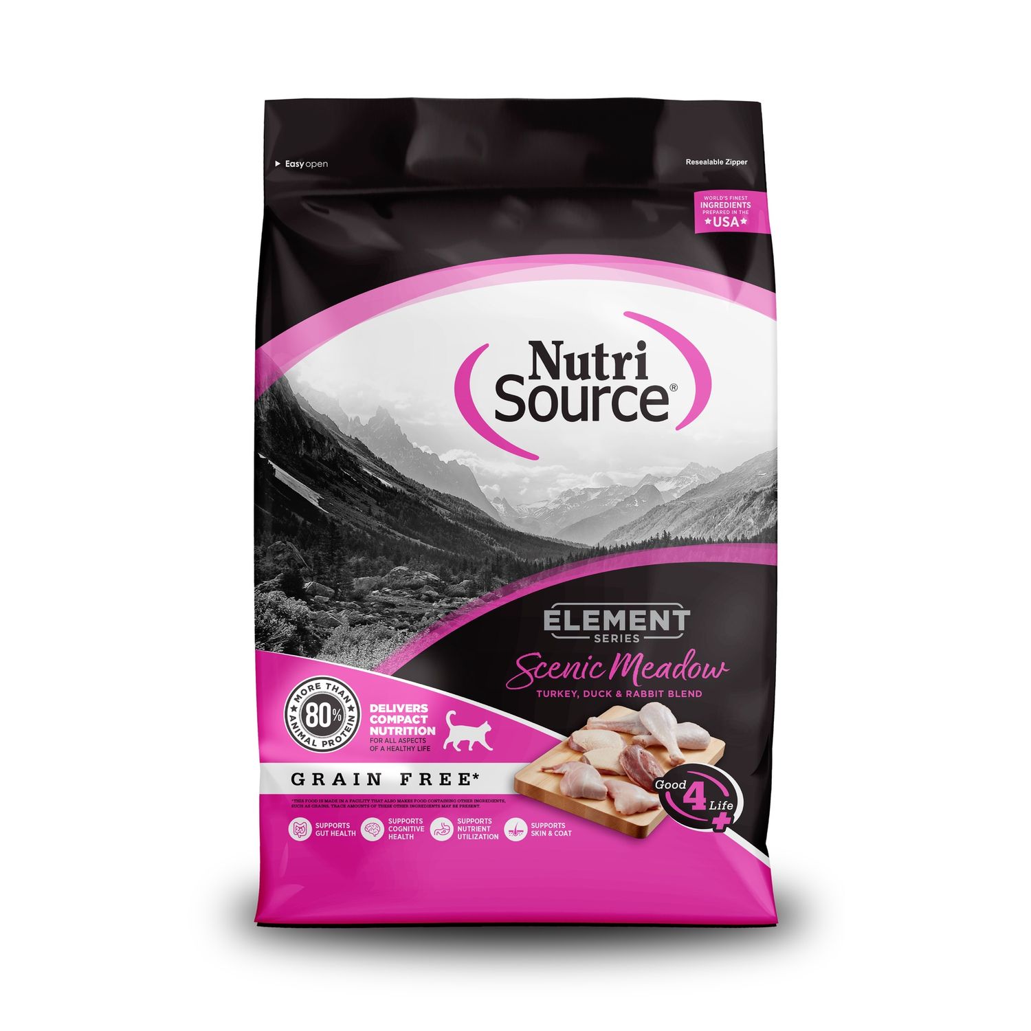 NutriSource Element Scenic Meadow Grain Free Dry Cat Food, Size: 4LB