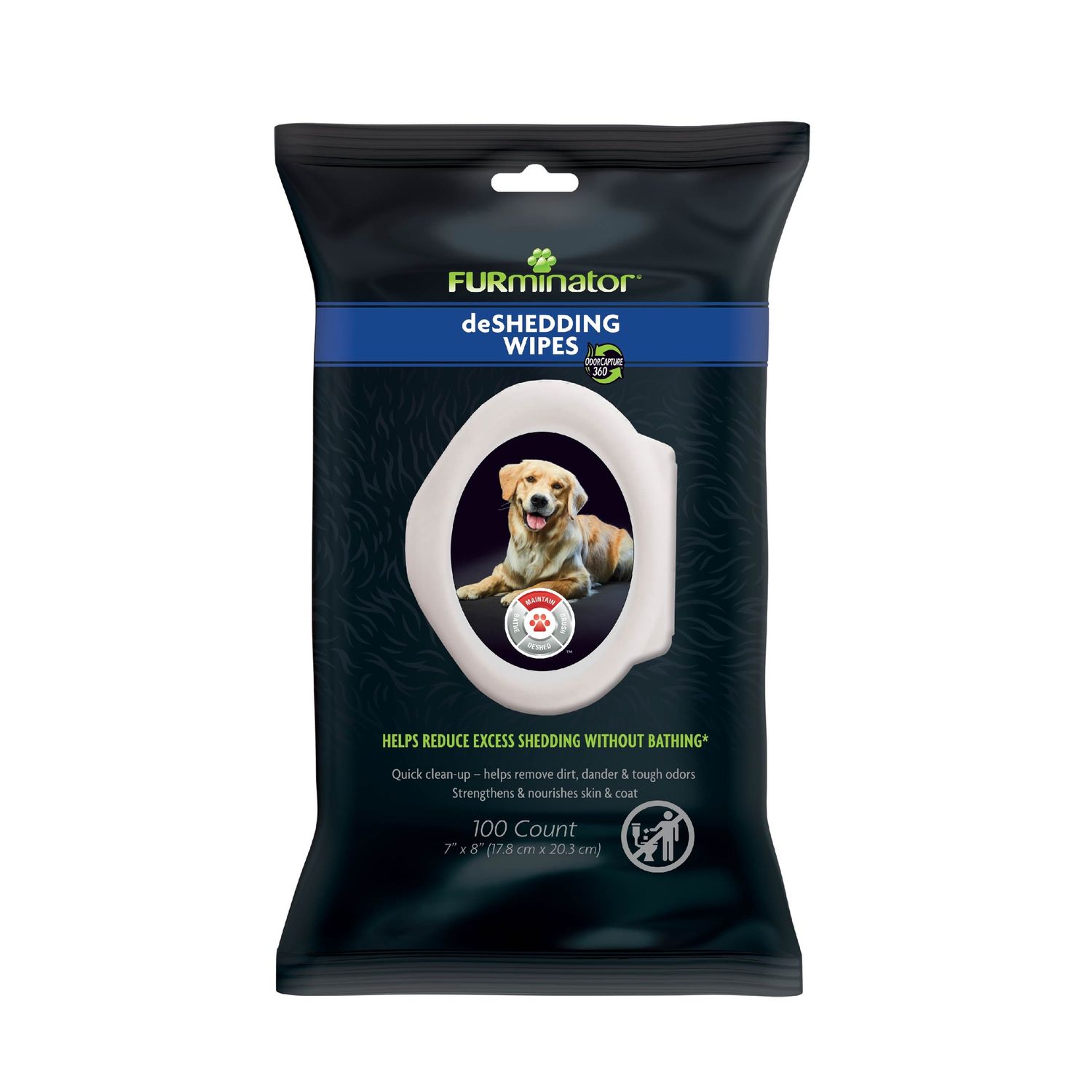 FURMINATOR deShedding Grooming Wipes for Dogs