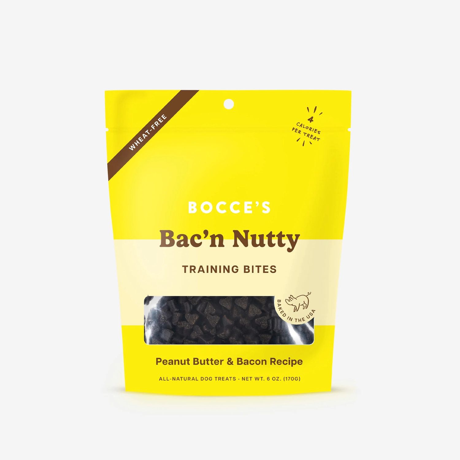 Bocce's Bac'n Nutty Training Bites Dog Treats, Size: 6oz