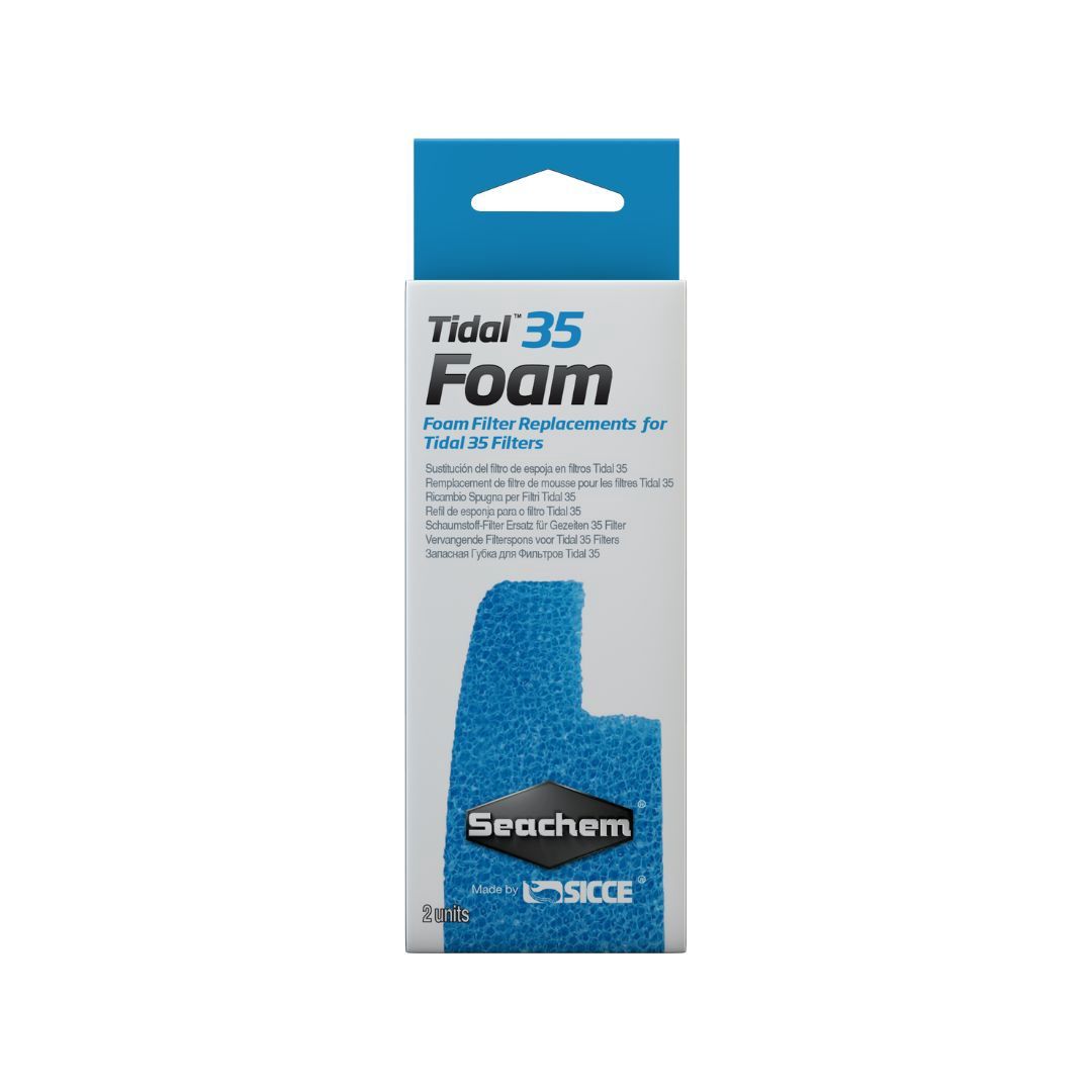 SeaChem Tidal Foam 2pk Replacement Filters, Size: Tidal 35
