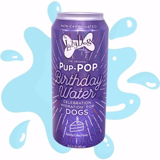 Lazy Dog Pup-Pop Birthday Water Vanilla Cake Flavor 15.5oz.