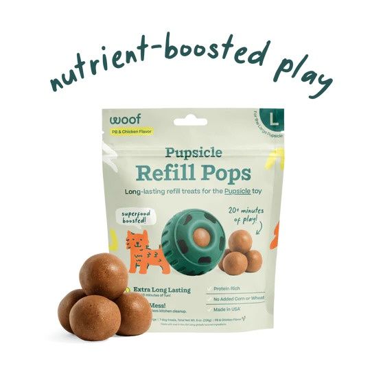 Woof Pupsicle Pops, Flavor: Chicken, Size: Small