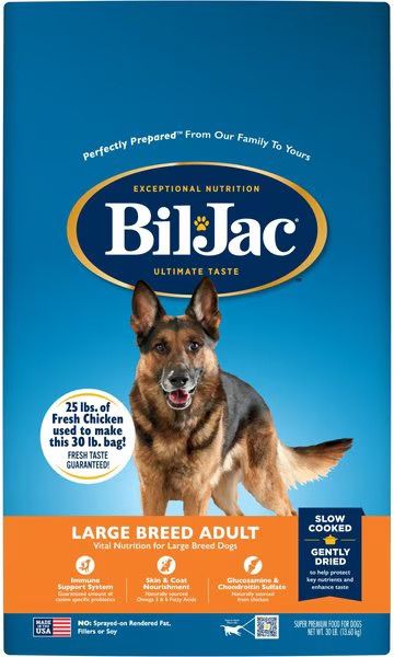 Bil Jac Large Breed Adult Select Dry Dog Food, Size: 30lb