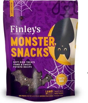 Finley's Monster Snacks Soft Chew Lamb &amp; Sweet Potato Dog Treats 6oz