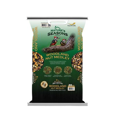 Nature's Seasons Woodland Nut Medley Wild Bird Seed, 20lb Bag