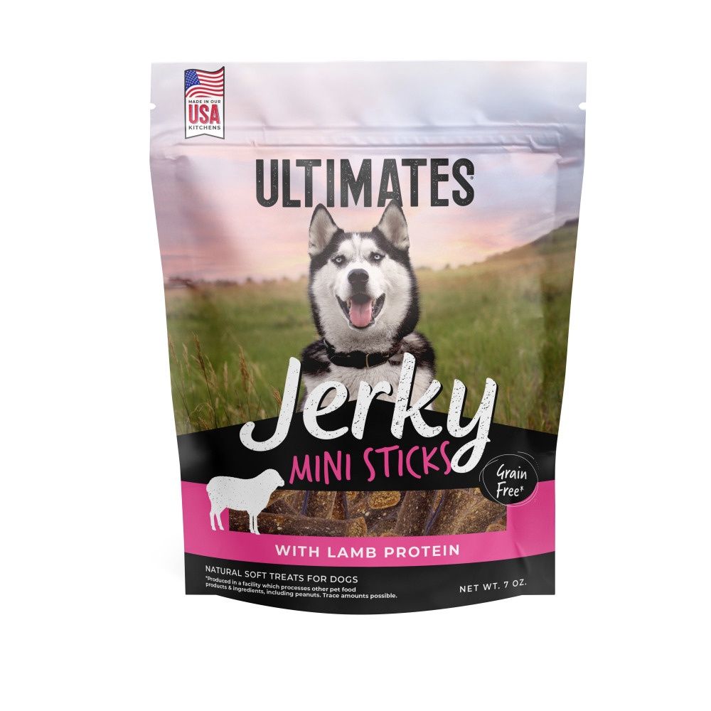 Ultimates Lamb Jerky Mini Sticks Dog Treats, Size: 7oz