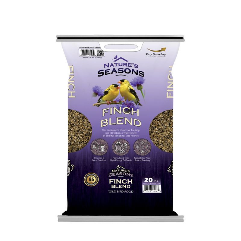 Nature's Seasons Finch Blend Wild Bird Seed, 20lb Bag