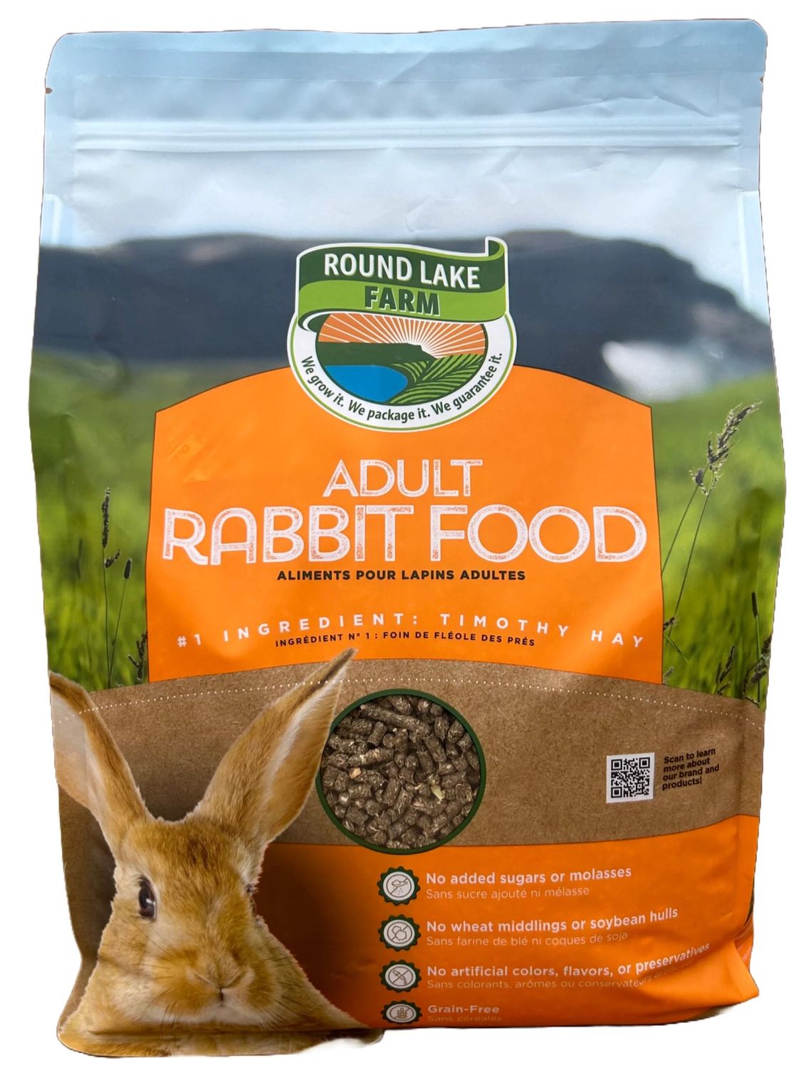 Round Lake Farm Adult Rabbit Food, Size: 4lb bag