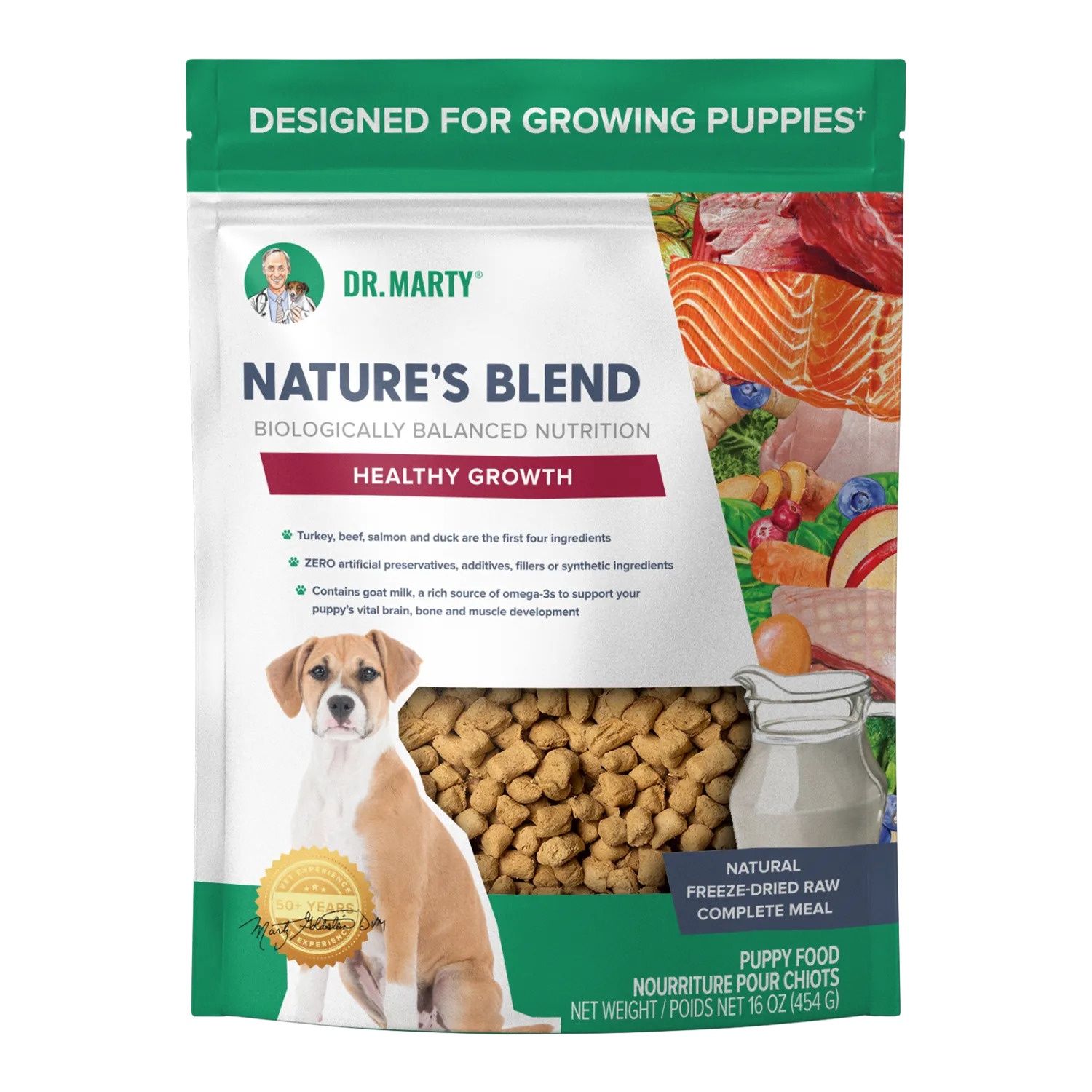 Dr. Marty Nature's Blend Healthy Growth Puppy Food, Size: 80oz