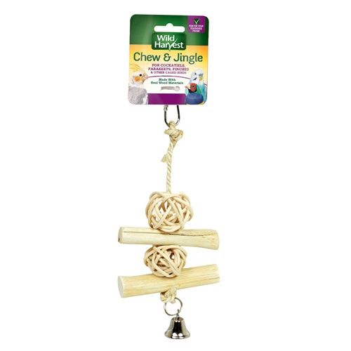 Wild Harvest Chew &amp; Jingle Natural Bird Toy