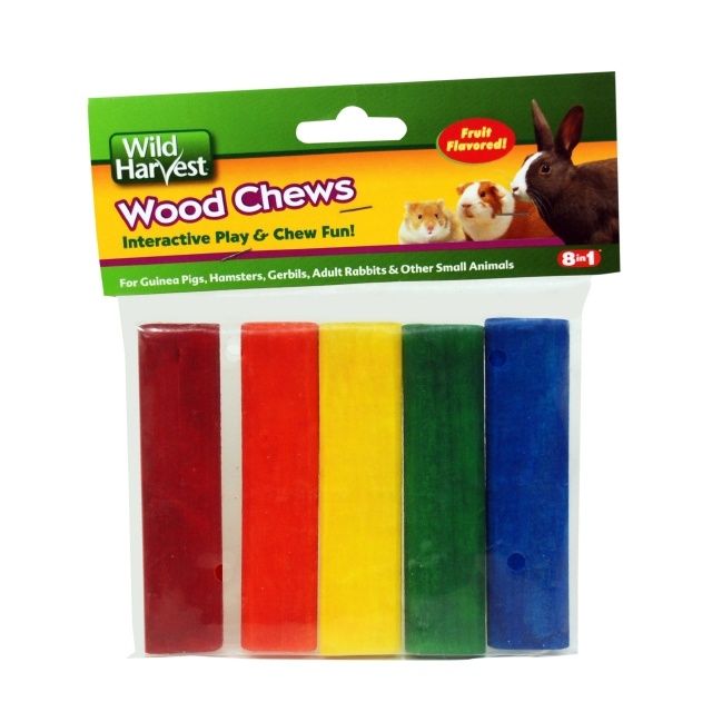 Wild Harvest Colored Wood Chews Fruit Flavored Small Animal Chews 5 ct.