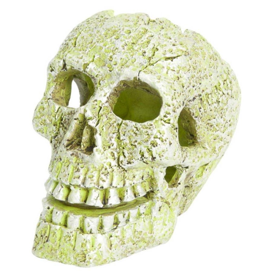 GloFish Detailed Skull Ornament Aquarium Ornament Hideaway 3.5 inch