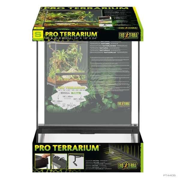 Exo Terra Pro Terrarium Small Tall Reptile/Amphibian/Invertebrate Housing 18"x18"x24"