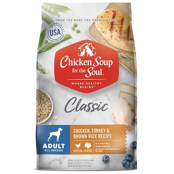 Chicken Soup for the Soul Classic Adult Chicken, Turkey &amp; Brown Rice Dry Dog Food, Size: 13.5lb