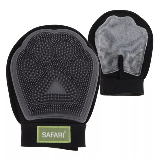 Safari Grooming Mitt Black &amp; Gray - One Size