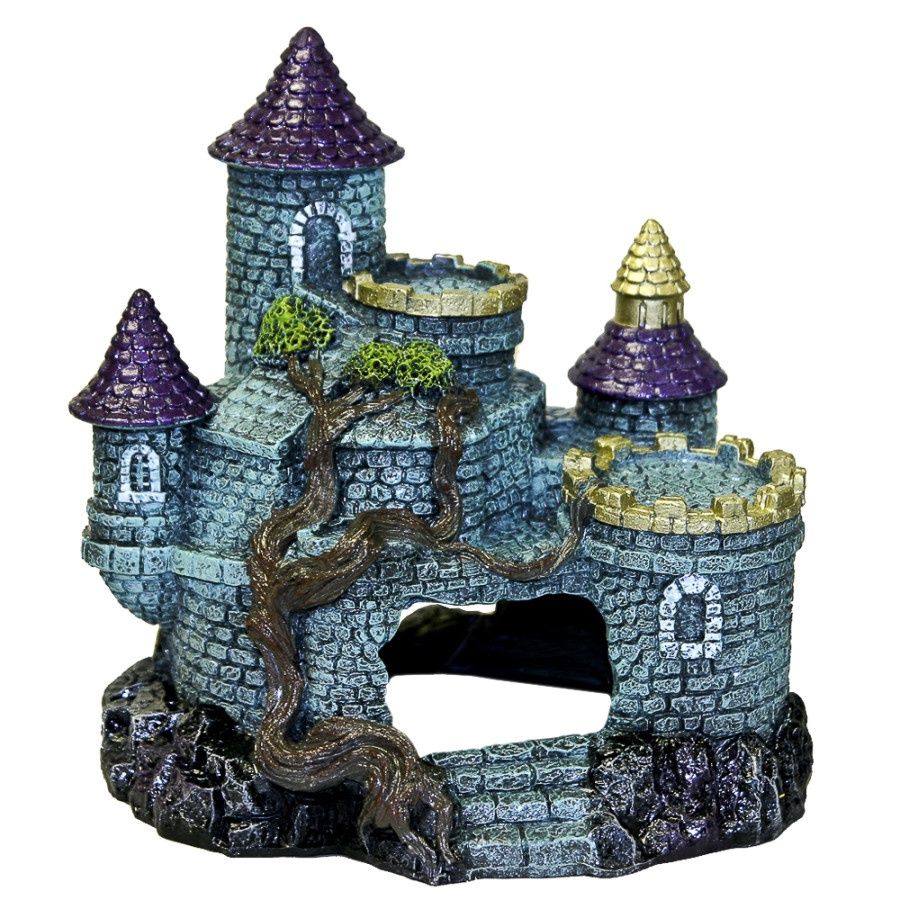 Blue Ribbon Exotic Environments Hobbit Castle Aquarium Ornament