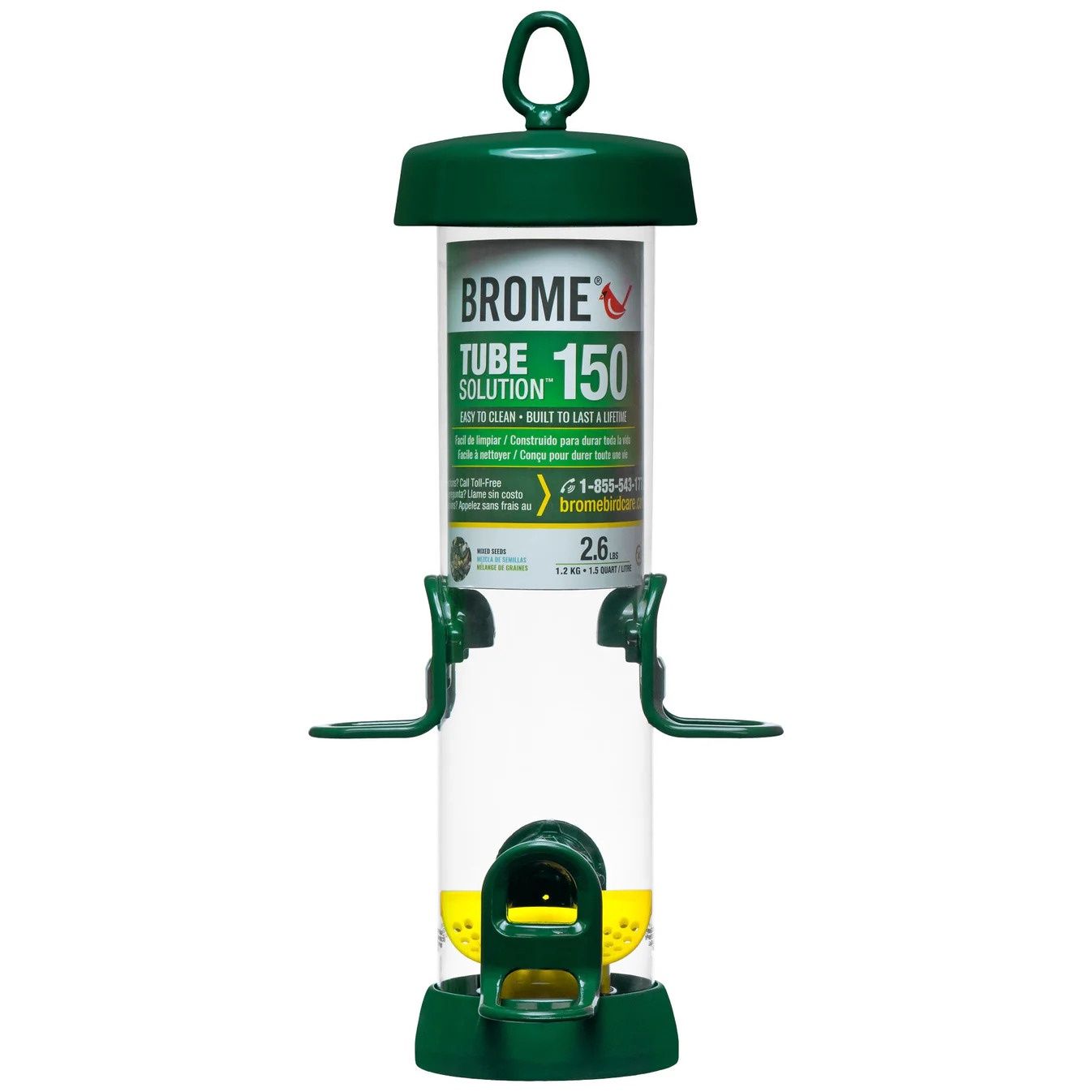 Brome Tube Solution 150 Squirrel Proof Bird Feeder