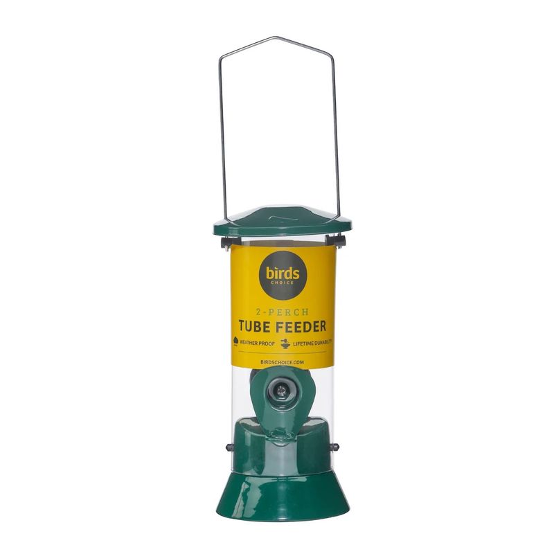 Birds Choice Small Economy Tube Bird Feeder with 2 Ports