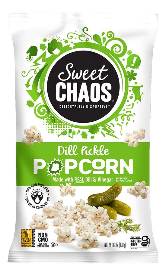Sweet Chaos Popcorn Dill Pickle 6oz.