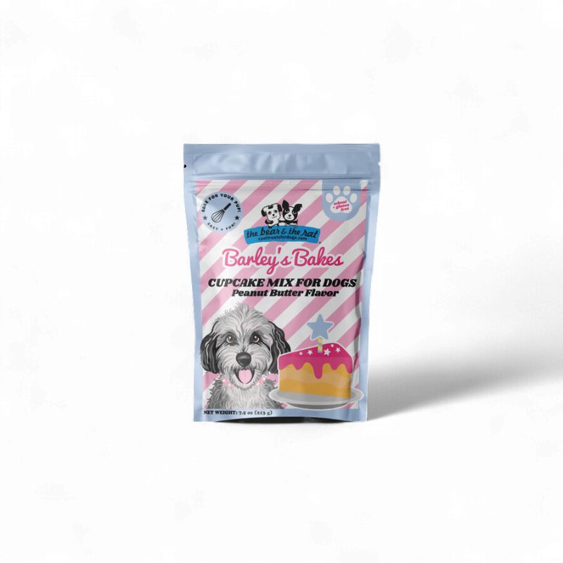 The Bear &amp; The Rat Barley's Bakes Peanut Butter Cupcake Mix for Dogs 7.5 oz.