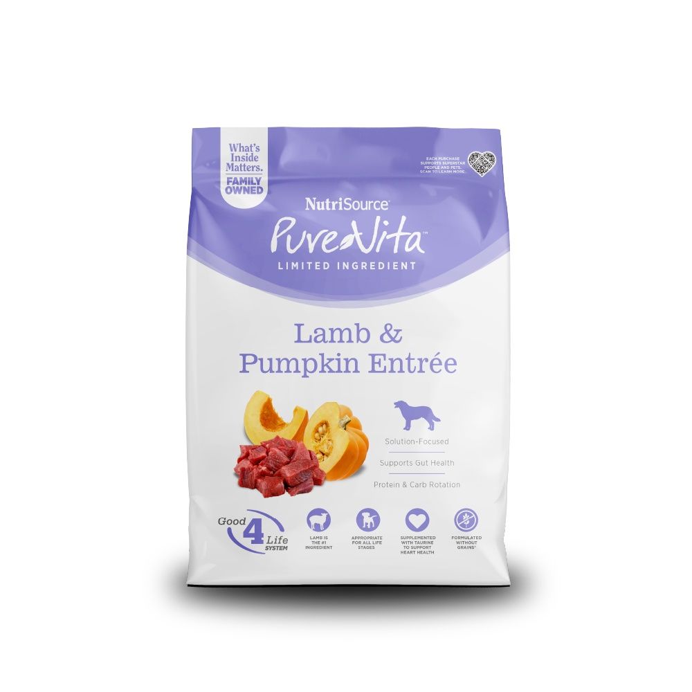 PureVita Lamb &amp; Pumpkin Grain Free Dry Dog Food, Size: 4lb