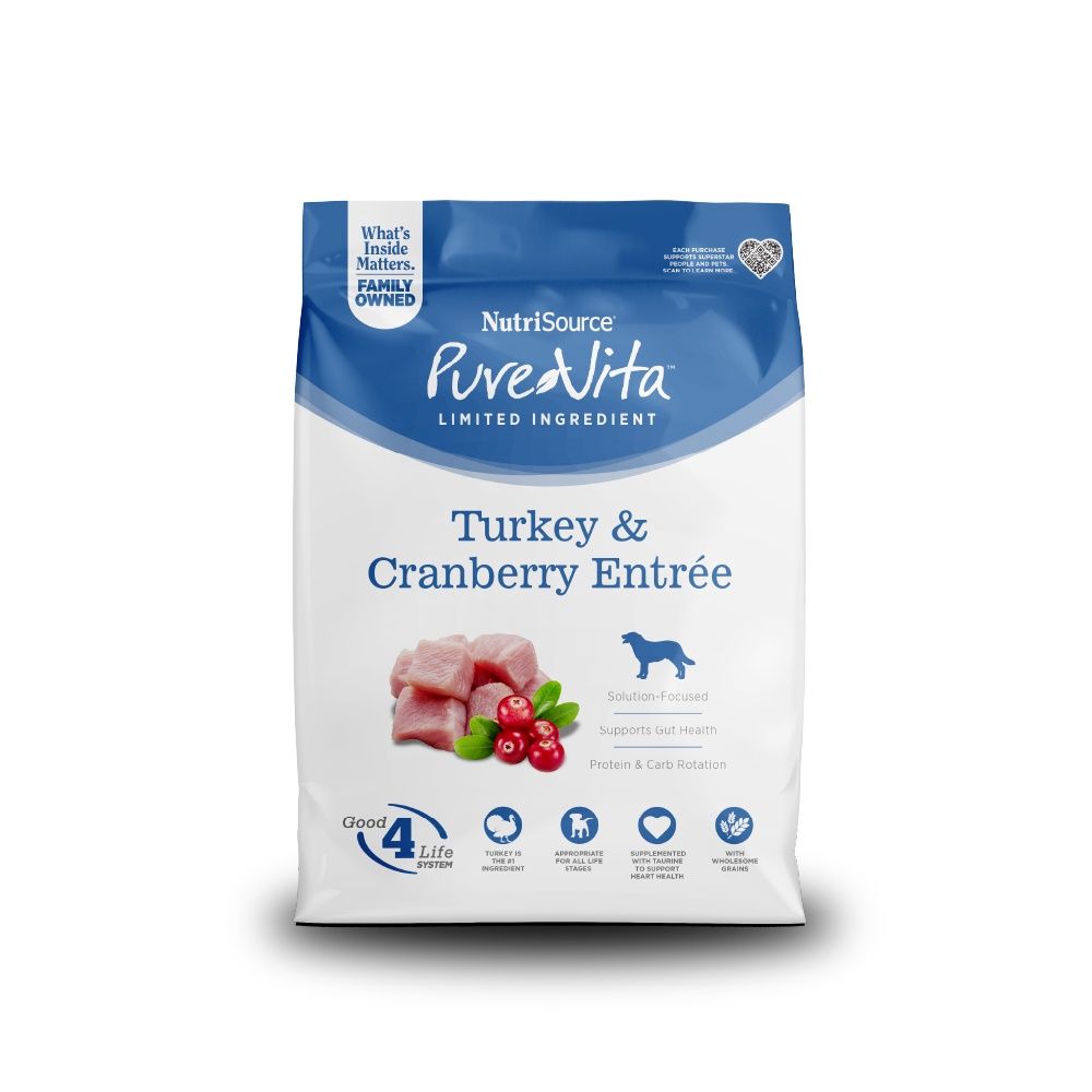 PureVita Turkey &amp; Cranberry Dry Dog Food, Size: 4lb