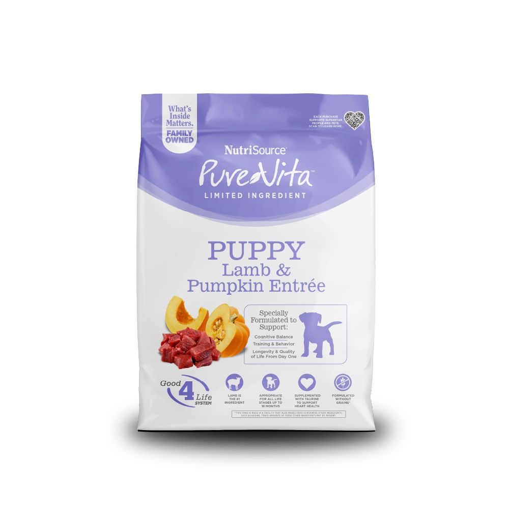 PureVita Lamb &amp; Pumpkin Grain Free Dry Puppy Food, Size: 4lb