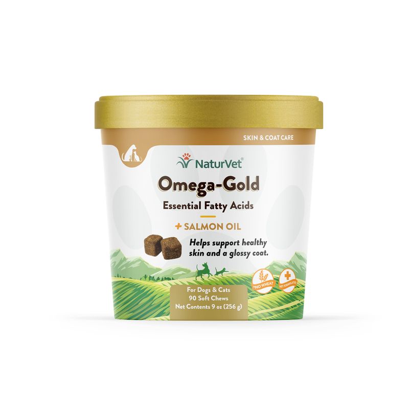 NaturVet Omega Gold Soft Chew Dog &amp; Cat Supplement